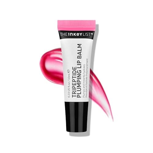 Image of The Inkey List Tripeptide Plumping Lip Balm 10ml, Clinically Proven Plumping Tinted Lip Care, Hydrates Dry Cracked Lips, Vegan & Cruelty Free, Pink Tint