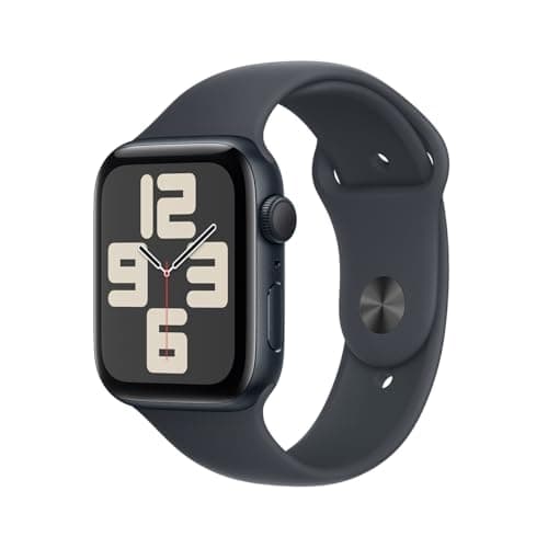 Image of Apple Watch SE (2nd Gen) [GPS 44mm] Smartwatch with Midnight Aluminum Case with Midnight Sport Band M/L (Renewed)