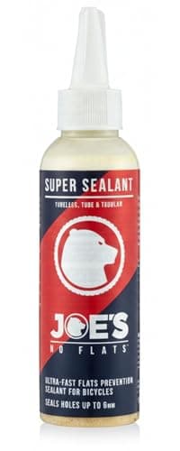 Image of JOE'S NO FLATS Super Sealant - Gravel and MTB Bike Tires - Ultra-Fast Sealing for Tubeless and Inner Tubes | for Holes up to 0.25 Inches | Ready to Use Effective Puncture Seal,125ml
