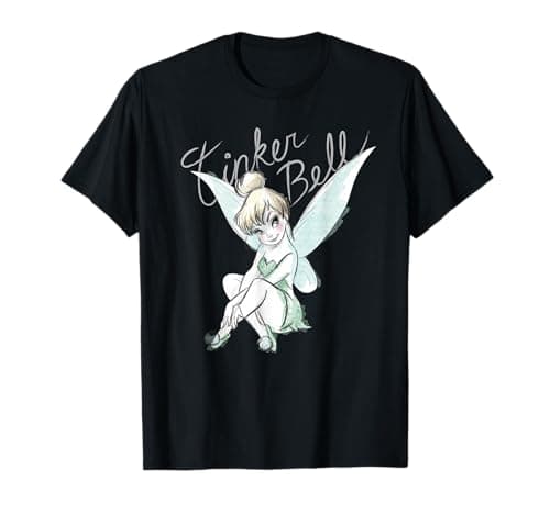 Image of Disney Tinker Bell Sitting T-Shirt T-Shirt