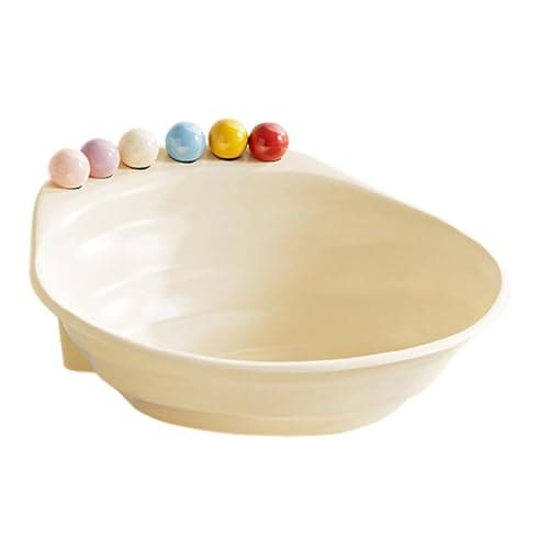 Image of Fruit Platter with Forks - 21.6x21.4x14.3cm Multifunctional Food Tray | Large Capacity Fruit Platter | Serving Snack Tray for House Party Family Gathering Afternoon Tea Time Picnic Outing Dinner