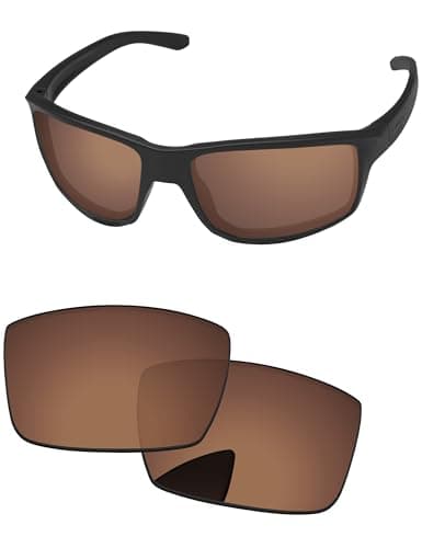 Image of PapaViva Replacement Lenses Compatible with Oakley Gibston OO9449 Sunglass Copper Brown Non-polarized
