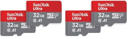 Image of SanDisk Ultra 32 GB microSDHC Memory Card + SD Adapter with A1 App Performance Up to 120 MB/s, Class 10, U1 (Twin Pack) (Pack of 2)