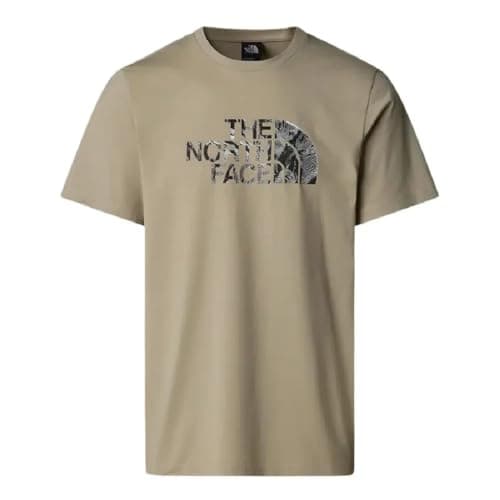 Image of The North Face Men's S/S Easy Graphic Infill T-Shirt, Clay Grey/TNF Black 3D, M