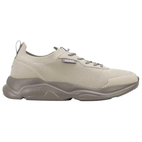 Image of HUGO Men's Leon_Runn_mfkn 10267019 01 Trainers, Light Beige, 8 UK
