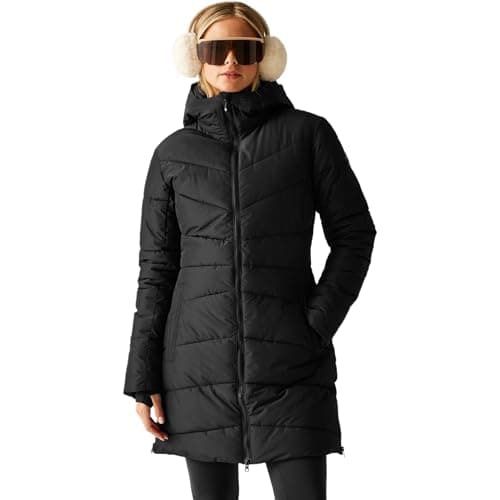 Image of Dare2b Womens Striking V Padded Insulated Jacket, Black, 14 EU