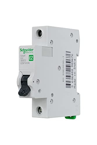 Image of Schneider Electric Easy9 - MCB Miniature Circuit Breaker, 1 Pole, Type B, 6kA Breaking Capacity, 6A, 230V, EZ9F16106
