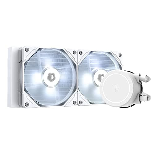 Image of ID-COOLING FROSTFLOW X 240 SNOW CPU Water Cooler AIO Liquid Cooler 240mm White LED 2x120mm PWM Fans, Intel 1700/1200/115X, AMD AM5/AM4