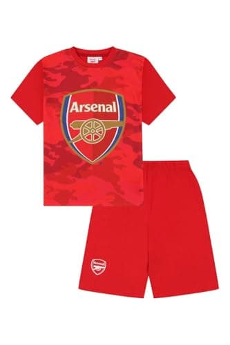 Image of Boys Arsenal Football Club Camouflage Short Pyjama Set (11-12 Years)