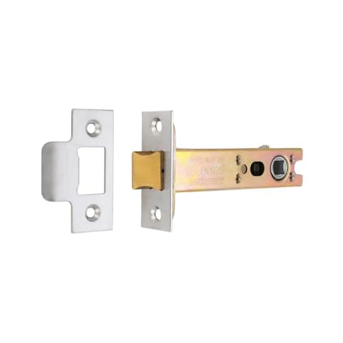 Image of CE Certified Heavy Duty Double Sprung Tubular Mortice Door Latch (100mm, Nickel Plated)