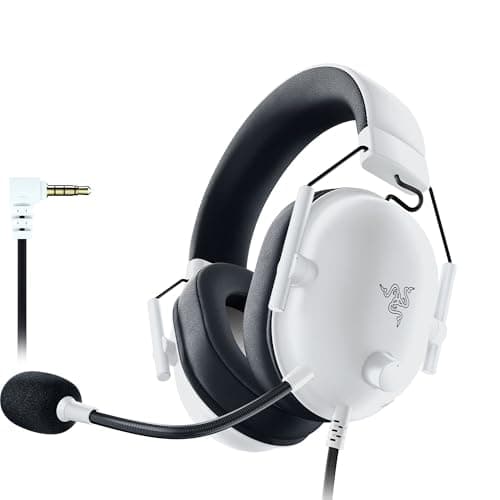 Image of Razer BlackShark V2 X (PlayStation) - Wired e-sports headset for PlayStation 5 console (250g, cardioid microphone, 50mm drivers, passive noise cancellation, 3.5mm jack) White