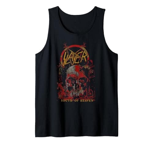 Image of Slayer South of Heaven Three Color Tank Top, Men, Black, XX-Large