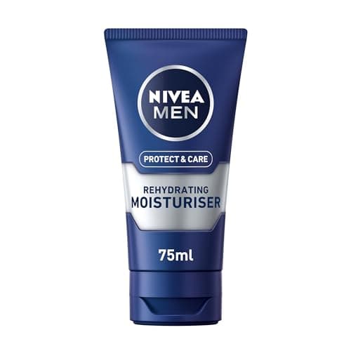 Image of NIVEA MEN Protect & Care - Rehydrating Moisturiser - Mens Face Cream - Enriched With Aloe Vera & Pro-Vitamin B5 - Soothing & Regenerating - 48h Hydratation - Non-Greasy - For Dry Skin - 75ml