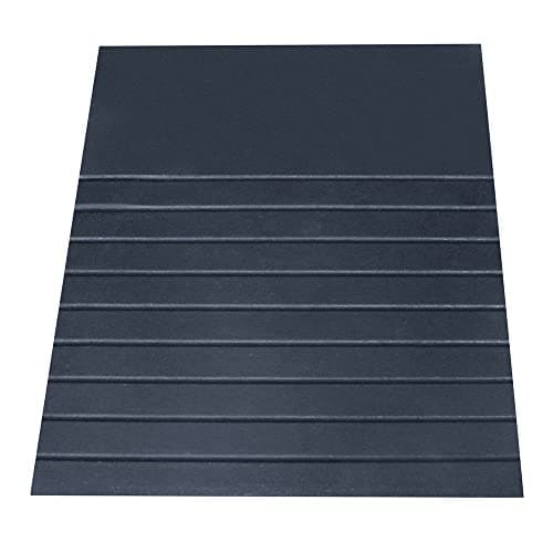 Image of Threshold Edge Rubber Ramp - Slip Resistant - 90mm x 460mm x 540mm - Easy Install - Wheelchair Scooter Disabled Access Ramp - Suitable for Showers & Wet Rooms