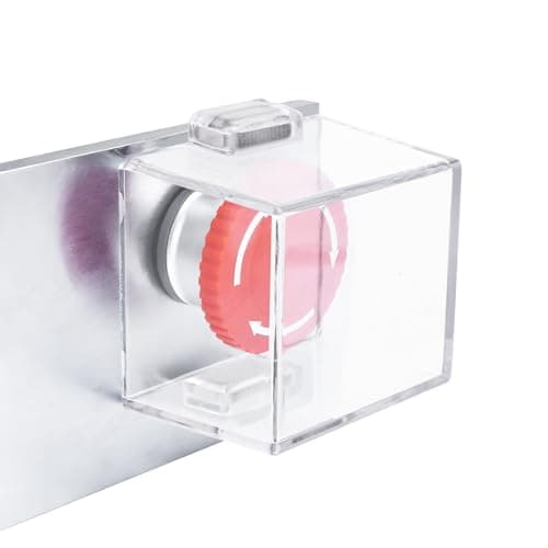 Image of UFURMATE Magnetic Button Switch Cover, 1 Pack Clear Dustproof Switch Safety Cover Square Childproof Protector for 38mm Push Button Switch
