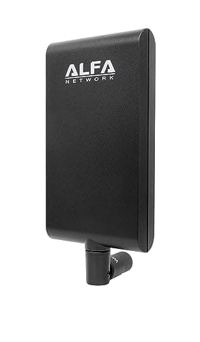 Image of Alfa Network APA-M25 dual band 2.4GHz/5GHz 8 / 10dBi high gain directional indoor panel antenna with RP-SMA connector (compare to Asus WL-ANT-157)