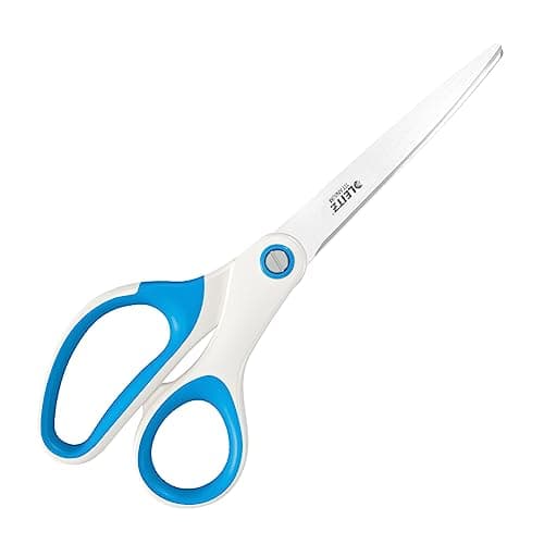 Image of Leitz Titanium Scissors, Right or Left Handed (Ambidextrous), 6.7 x 1.5 x 15 cm, Office Stationary Ergonomic Handle, WOW Range, Blue