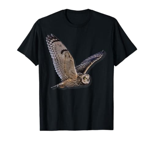 Image of Beautiful Owl Raptor Flight Bird of Prey Birding Birder Gift T-Shirt