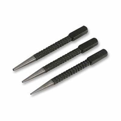 Image of 3 PIECE HARDENED STEEL NAIL PUNCH SET DIY Tool