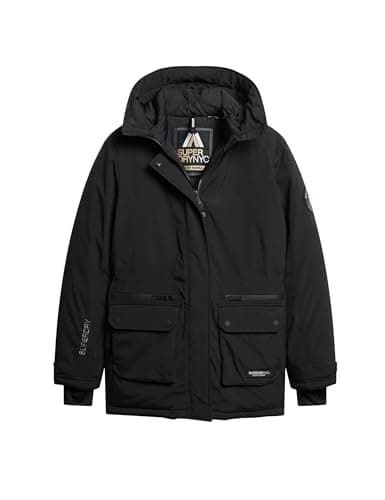 Image of Superdry City Padded Parka Jacket Women's Jacket, Black/White, UK 8