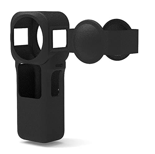 Image of VOANZO Silicon Dust-Proof Scratch Protective Case Compatible for Insta360 ONE RS 1-inch 360 Edition Panoramic Action Camera (Black)