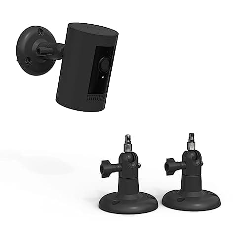 Image of HOLACA Camera Mount for Stick Up Cam/Pro/Indoor Cam/Wyze Cam/Eufy Cam/Arlo Cameras, Suitable for All Cameras with Standard 1/4 Thread Holes, Black 2PCS