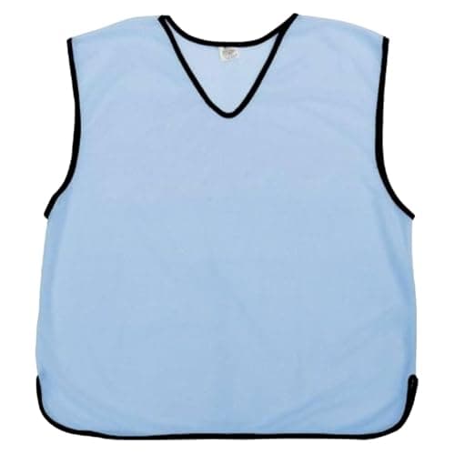 Image of Sterling Sports 10 X Training Bibs Sports Mesh Football Bibs Adult - Quick Dry Football Training Equipment For Soccer, Rugby, Basketball & Cricket - Ideal Team Practice Vest (Sky, Junior)
