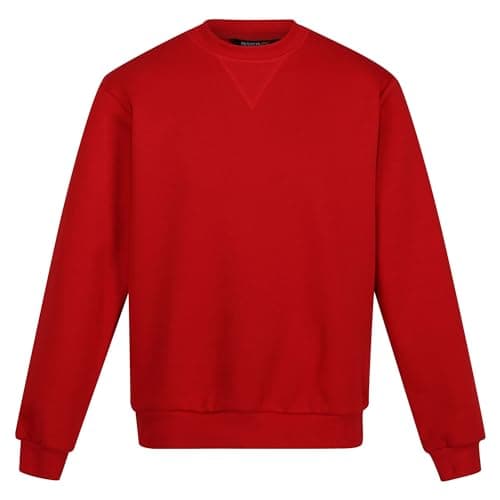 Image of Regatta Professional Mens Pro Crewneck Sweatshirts Sweater, Classic Red, 3XL UK