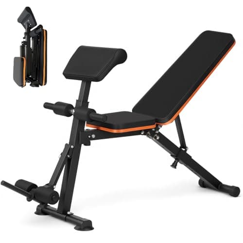 Image of Panana Foldable Multi-Functional Gym Bench Adjustable Weight Bench Roman Chair Adjustable Situp Decline Flat Bench for Hyper Back Extension, Full-Body Workout