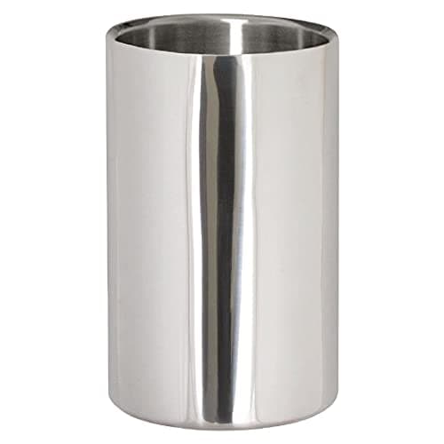 Image of Olympia Polished Stainless Steel Wine and Champagne Cooler, Silver, Double Walled Insulation, Size: 196(H) x 120(Ø) mm, Professional Barware, Fits Bottles up to 105 mm Dia, DM118