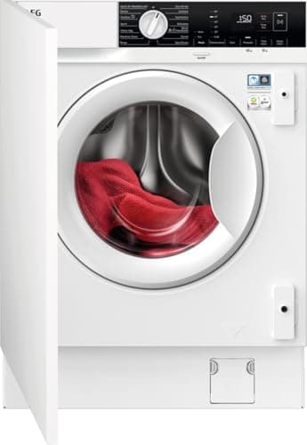 Image of AEG 6000 Series Integrated Washer Dryer 8/4 kg, 1600 rpm Spin, LX6WG84634BI, Wash-to-Dry, AutoSense, 60min Wash&Dry, 819x596x540 mm, White, Energy Class D