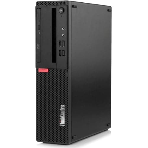 Image of Lenovo ThinkCentre M910S Small Form Factor Desktop PC, Intel Core i5, 8GB RAM, 256GB SSD, Windows 11 Pro, Black, Business Computer with DisplayPort (Renewed)