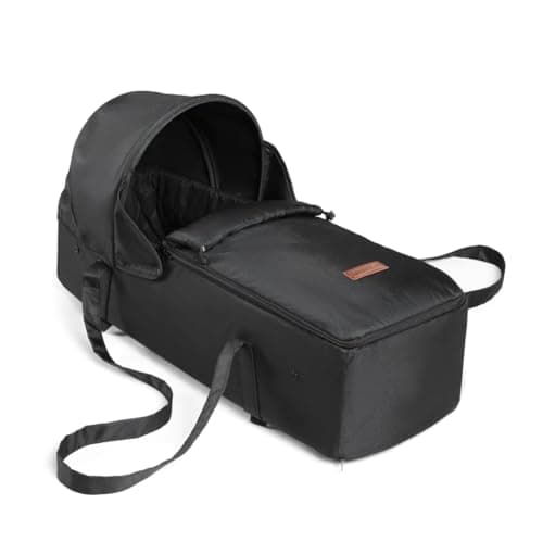 Image of Ickle Bubba Venus Newborn Cocoon – 2-in-1 Carrycot & Footmuff, Suitable from Birth to 9kg, Universal Fit for Double & Jogger Strollers, Quilted Liner, Hood, Zip-On Apron & Easy Carry Handles