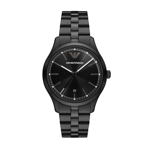 Image of Emporio Armani Men's 41MM Black Stainless Steel Watch, AR11736