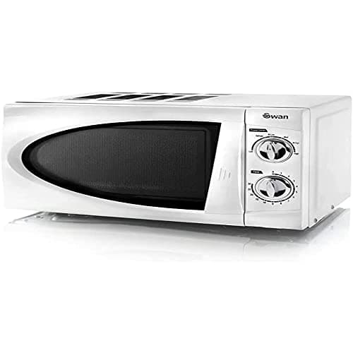 Image of Swan SM3090LN Manual Solo Microwave with 6 Power Levels, 800 Watt, 20 Litre, White