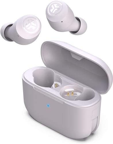 Image of JLab Go Air Pop True Wireless Earbuds, in Ear Headphones, Bluetooth Earphones, Ear Buds with 32H Playtime, Bluetooth Earbuds with Microphone, USB Charging Case, Dual Connect, EQ3 Sound, Lilac