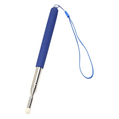 Image of KOMBIUDA Extendable Stainless Steel Telescopic Pointer Stylus Pen for Teachers and Doctors with High Strength Rope Lanyard, Suitable for Touch Screens and Traditional Blackboards