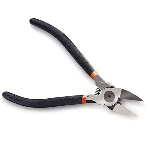 Image of BOENFU Precision Wire Cutter, 6 Inch Wire Flush Cutters Ultra Sharp Side Cutter Clippers with Longer Flush Cutting Edge, Ideal Wire Snips for Crafting