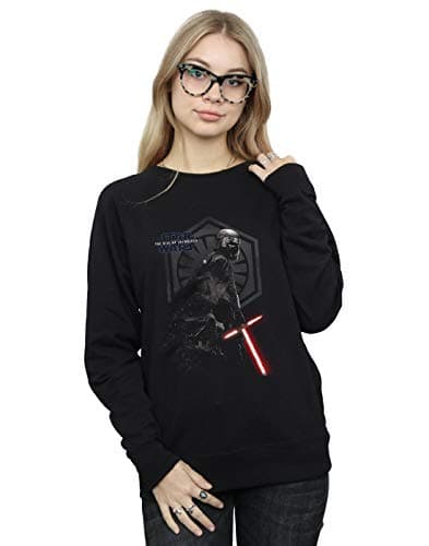 Image of Absolute Cult Star Wars The Rise Of Skywalker Kylo Ren Vader Remains Women's Sweatshirt Black Medium