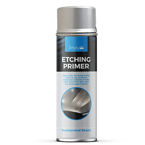 Image of Simply SP-024 Grey Etching Primer for Cars & Motorbikes – Fast Drying – For Treated & Untreated Wood, Metal, Aluminium, Glass, Stone & Various Plastics – 500 ml
