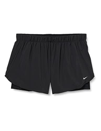 Image of Nike Women Flex 2-in-1 Woven Shorts (Plus Size) - Black/Black/White, 3x