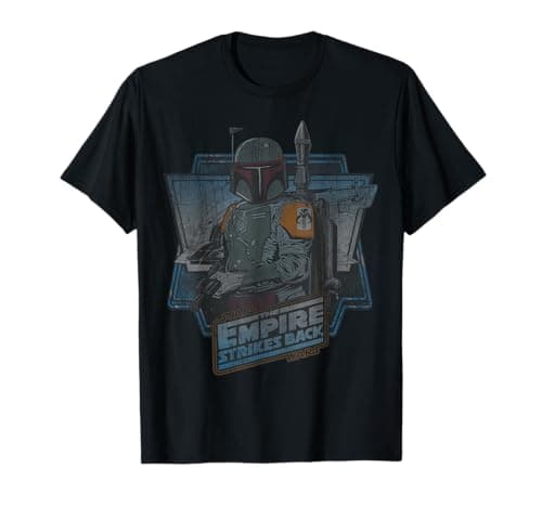 Image of Star Wars The Empire Strikes Back Boba Fett Vintage Portrait T-Shirt