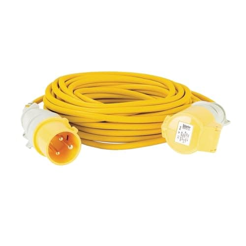 Image of Defender Extension Lead Yellow 2.5mm2 32A 14m 110V (E85235)