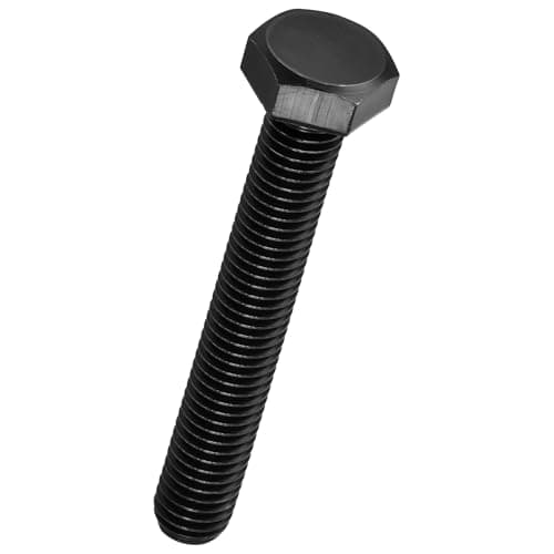 Image of Kozelo 12 Pcs Hex Head Screws Bolts - [M8-1.25x55] Carbon Steel Grade 10.9 Fully Threaded Hex Tap Metric Hexagon Head Machine Bolts Right Hand External Hex Drive, Black