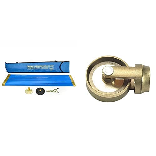 Image of Bailey 5431 Universal Drain Rod Set in Carry Bag (3 Pieces) & 1740 UNI CLEARING Wheel