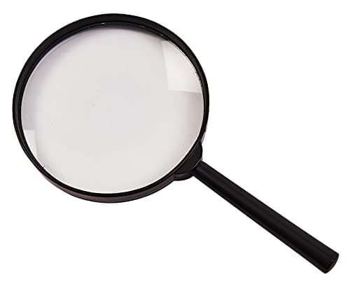 Image of Amtech S2915 Magnifying Glass, 100mm Diameter 4 inch, 3x Magnifying Glass for Kids, Lightweight
