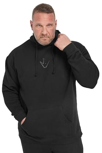 Image of BadRhino Ironrhino Big & Tall 'Training Dept' Hoodie - Men's - Plus Size Curve Black