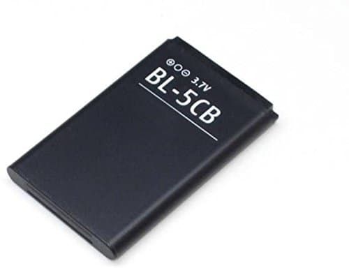 Image of BL-5CB Replacement Rechargeable 3.7V Battery Compatible with Nokia Phone Models 1800 C1-01, C1-02, X2-05, 1616, 1800 & Radio
