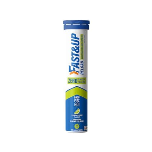 Image of Fast&Up Reload Zero Electrolyte Tablets | Zero Sugar & Calories | Lemon & Lime Flavour | 25 Effervescent Tablets with Vitamin C & B12 | Instant Hydration & Energy