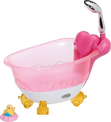 Image of BABY born Bath Bathtub - Toy Tub for Kids with Heart-Shaped Cushion - Easy for Small Hands, Creative Play Promotes Empathy & Social Skills, for Toddlers 3 Years & Up - Includes Rubber Duck